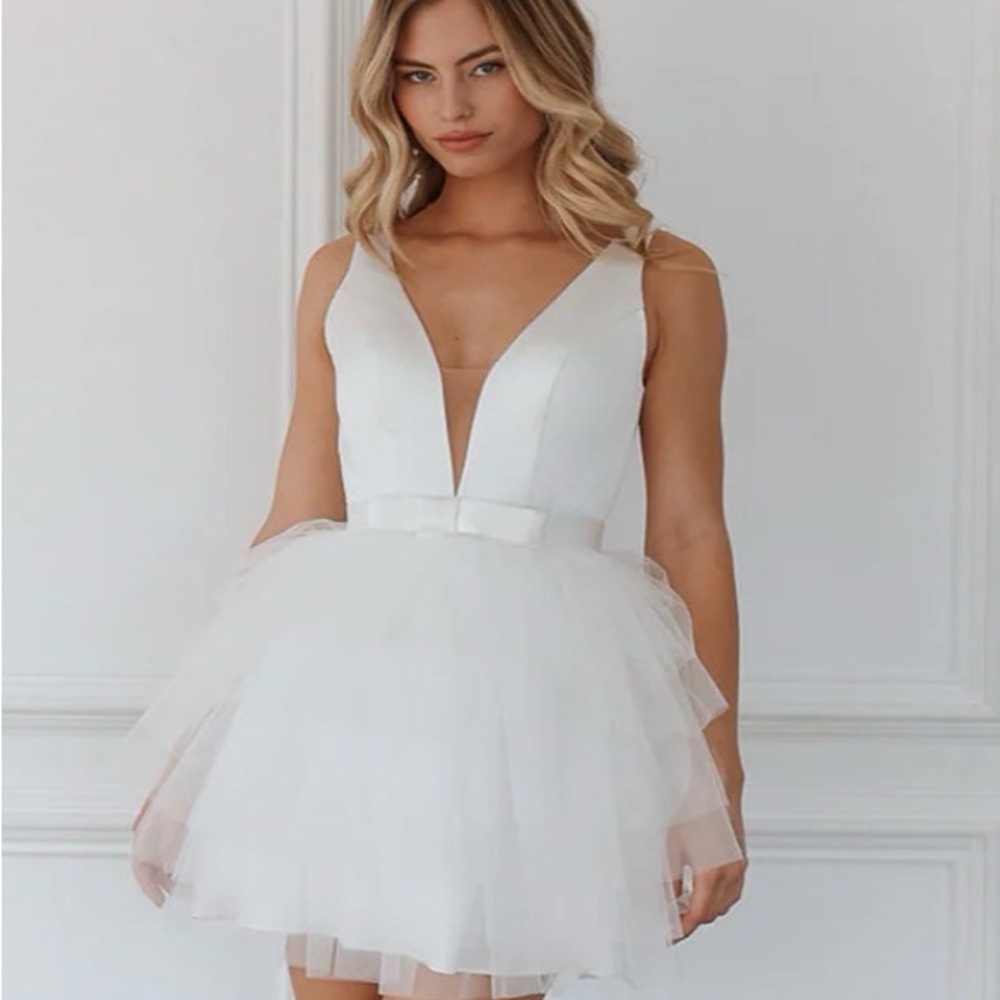 Untamed Petals Kaili Tulle Mini Dress